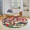 thumbnail image 3 of George and Kittle Round Floor Mat– Cozy, Durable, Decor-Ready.80x80cm,31.5" × 31.5", 3 of 7