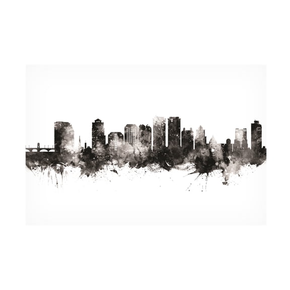 Michael Tompsett 'West Palm Beach Florida Skyline' Canvas Art
