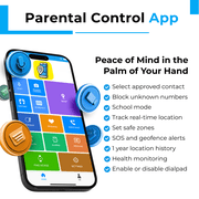 EmojiKidz Kids Smartwatch with GPS, Parental Controls, Calls & Texts, SOS, Smart Watch for Kids, Blocked Unknown Callers, (Blue)