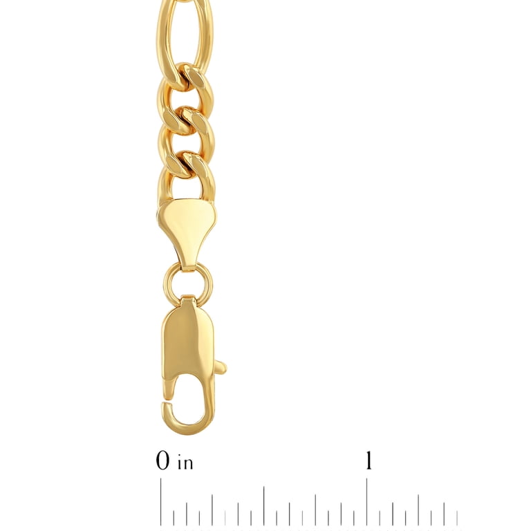 Brilliance Fine Jewelry Men's Gold-Tone Figaro Link Chain photo 4