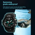 thumbnail image 5 of SKMEI Men's Military  Waterproof Watches for Men with Stopwatch Alarm LED Back Light Sports Watch, Black, 5 of 10