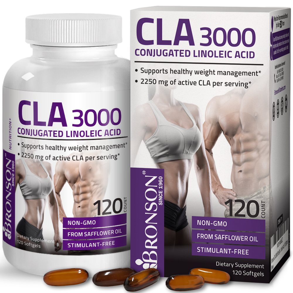 CLA 3000 Conjugated Linoleic Acid for Weight Management, 120 Softgels