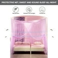 thumbnail image 5 of ANMINY 4 Corner Bed Canopy Mosquito Net Large Size Easy Home,Purple, 5 of 7