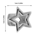 thumbnail image 2 of TEHAUX 2Pcs Metal Single Tooth Grill Cap Star Design for Hip Hop Nightlife Entertainment, 2 of 8