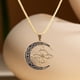thumbnail image 5 of Collar Colgante de Acero con Nudo En Forma de Media Luna, 5 of 6