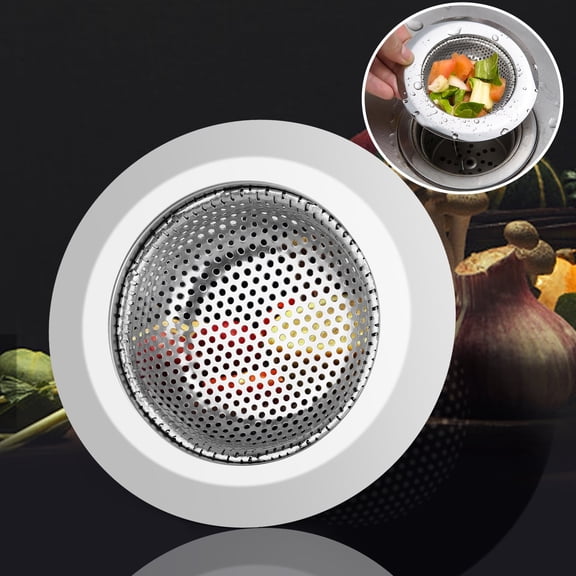 Kitchen Sink Strainer, EEEkit Stainless Steel 4.3" Shower Drain Filter Baskets for Bathroom Bathtub Basin Floor Drain