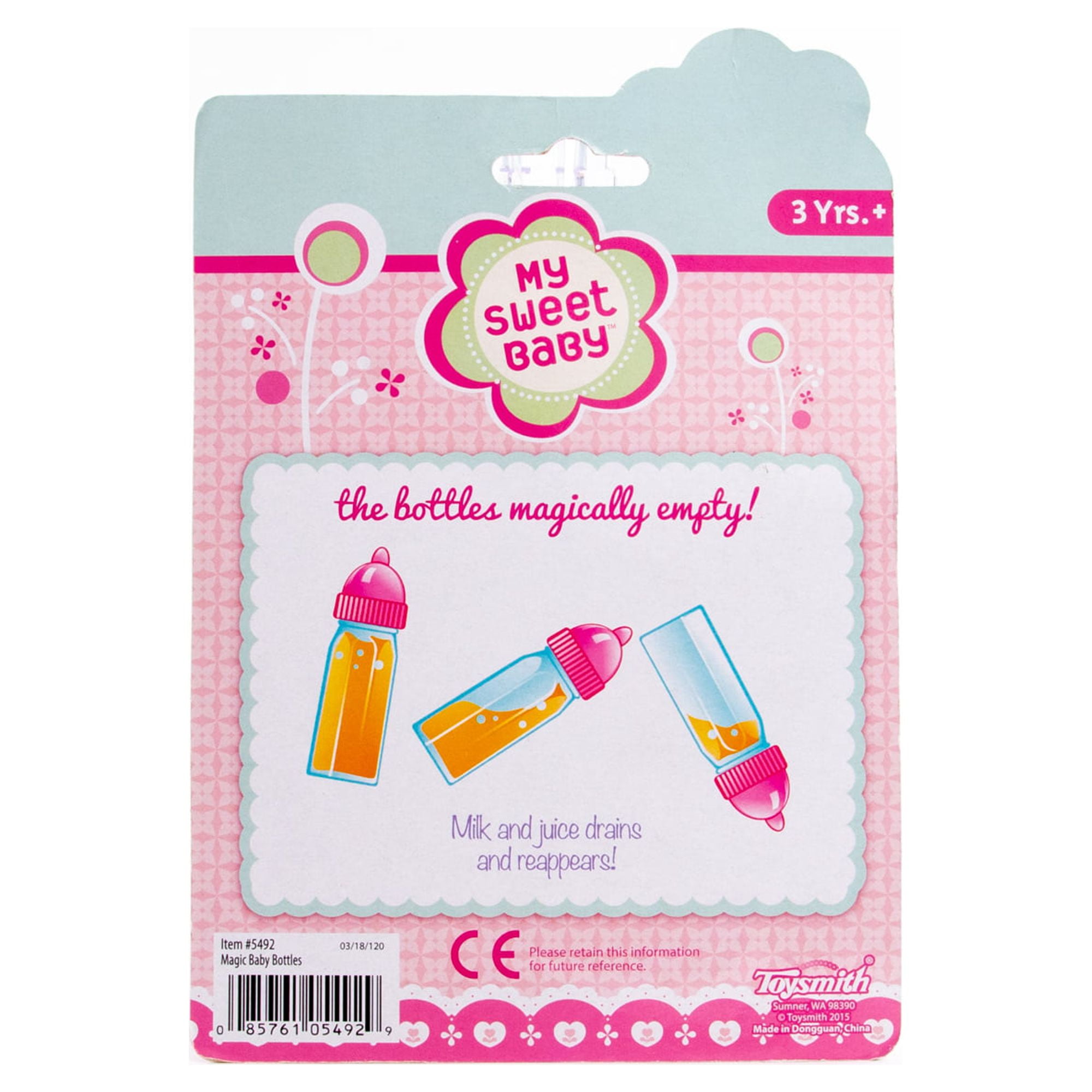 Toysmith My Sweet Baby Magic Baby Doll Bottles
