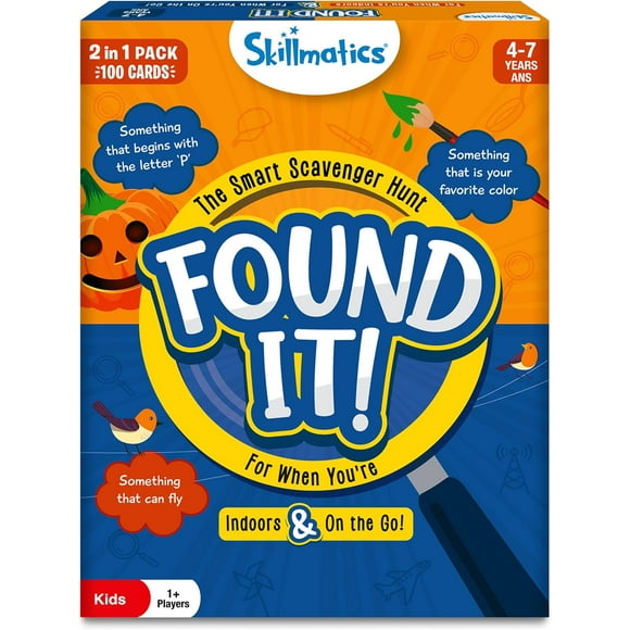 shiyou-Indoor & Travel Scavenger Hunt Card Game - Found It, Learning Toys, Educational, Gifts for Kids, Boys, Girls and Families, for Ages 4, 5, 6, 7, Perfect for Home, School, Playdates