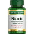 thumbnail image 3 of (2 pack) Nature’s Bounty Flush Free Niacin 500 mg Capsules for Energy Metabolism, 120 Ct, 3 of 7