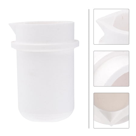 ifundom Crucible Furnace Melting Cup with Arc Opening for Metal Smelting and Casting, High-Temperature Resistant