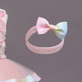 thumbnail image 4 of Toddler Baby Girls Colorful Floral Tutu Gown Dress Party Evening Wedding Christmas Dance Dresses with Headwear, 4 of 6