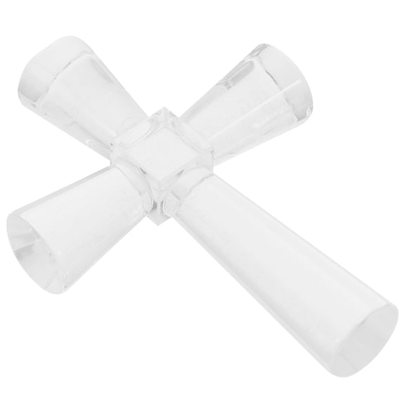 NICEXMAS White Crystal Ornament Decorative Standing for Home Decor and Display
