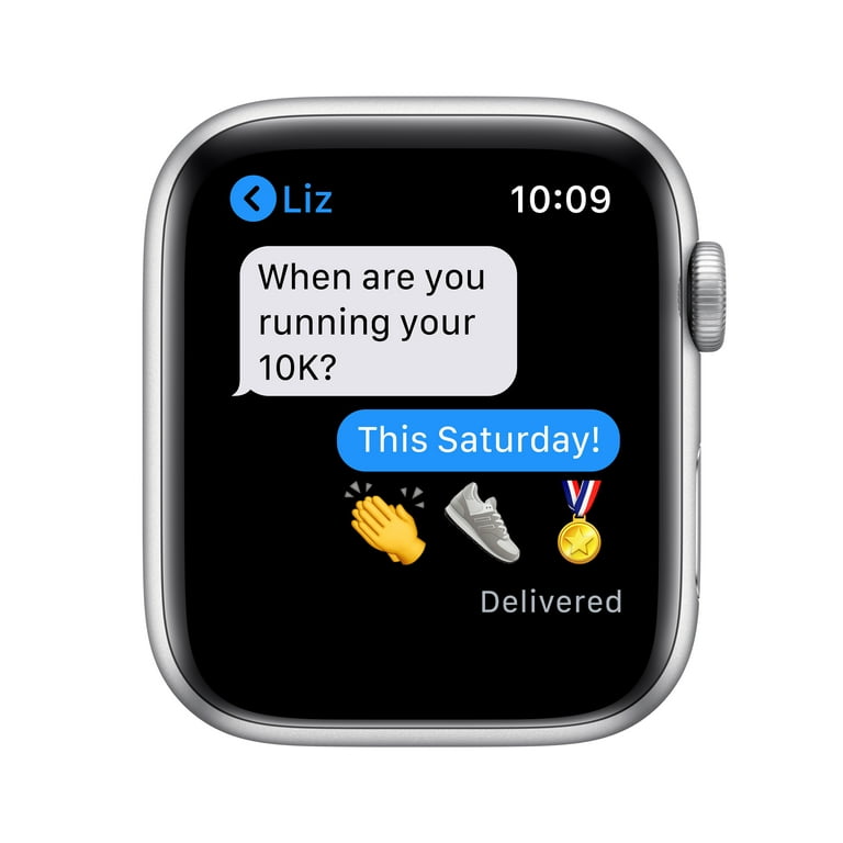 Apple Watch Nike SE (1st Gen) 44mm Silver Aluminum Case, GPS