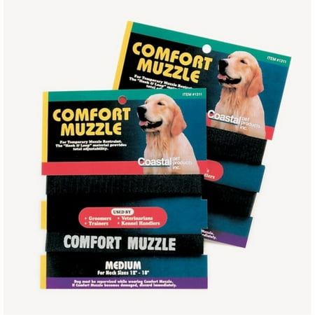 UPC: 0076484075902 | Comfort Muzzle Adjustable Muzzle for Dogs 12 in – 18 in Medium – PDS-076484075902