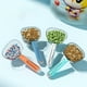 thumbnail image 2 of Sellador de comida para gatos, recipiente con marca de medición de comida para mascotas con cierre hermético y asa con clip, dispensador hermético de comida seca para gatos/perros ([verde menta..., 2 of 5
