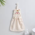 thumbnail image 3 of Visland Pig Kitchen Towels - Hanging Hand Towel,Soft Coral Fleece Hand Towels or Dishcloths with Hanging Loop, Absorbent Hand Towel for Bathroom Kitchen Decoration, 3 of 8