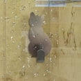 thumbnail image 2 of 6 ganchos de pared adhesivos con diseño de gato para baño, de acero inoxidable, para colgar en la pared, para el hogar y la cocina, tamaño M, 2 unidades, color plateado, dorado y gris., 2 of 8