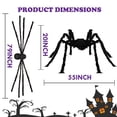 thumbnail image 2 of Decoración de Halloween BILLMOSS Araña gigante y peluda, 2 of 7