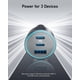 thumbnail image 2 of Cargador de coche Anker USB-C de 30 W, 2 puertos tipo C con USB-A de 67 W, 2 of 9