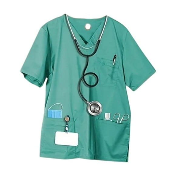 Gifts for Nurses 2D Acrylic Flat Healthcare Worker Uniform Pendant, 1.97in Blue Acrylic Nurse Day Decorations Gifts for Christmas