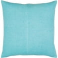 thumbnail image 2 of Surya Lachen LHN-006 20"Hx20"W Square Cotton Pillow Kit in Teal Blue & Cream, 2 of 2