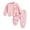 Pink, variant on Kogui Cute Outfits for Girls Preppy Baby Clothes Gender Neutral Baby Boy Girl Long Sleeve Sweatshirt Pullover Pant Fall Solid Color Outfit Size 9 12 Months (Pink,9-12 Months)