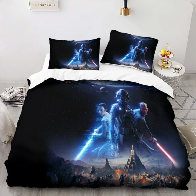 Star Wars 3D Printed Star Wars Yoda Baby Bedding Quilt Cover Three-Piece Set