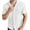 White, variant on Besolor Men's Casual Button down Shirts Collared Short Sleeve Striped Textured Summer Beach Vacation Shirt Tops