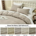 thumbnail image 6 of Simple&Opulence Linen Duvet Cover - Linen Cotton Blend 3 Pieces Bedding Set, 1 Duvet Cover 78 x 86 Inches and 2 Pillowcase- Solid Color Collection , Soft & Cozy ,Cooling Bedding-Khaki, Full, 6 of 8