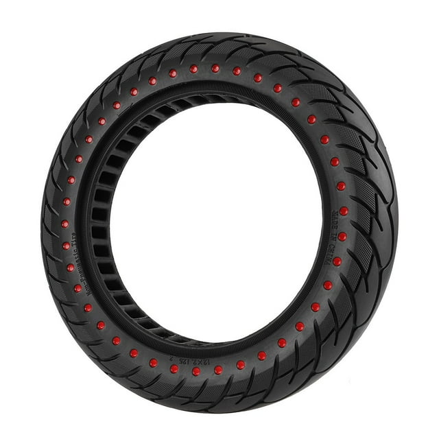 Mosiee 12 Inch 12 1/2X2 1/4(57-203) Rubber Solid Tire For Electric Vehicle Scooter Escooter Wear-Resistant Explosion Proof Solid Tire