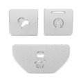 thumbnail image 2 of Decor 3pcs Bouton de Contrôle Central Autocollant en Alliage d'Aluminium Adapté pour Land Rover Gamme Rover Evoque 2014-2019, 2 of 8