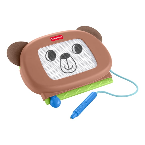 Fisher-Price Friendship Forest Doodle Pro Brown Bear, Magnetic Writing & Drawing Tablet for Kids
