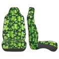 thumbnail image 2 of LAKIMCT Stripes Patricks Day Car Seat Covers Vehicle Front Seat Covers Universal Fit Seat Protector, 2 of 9