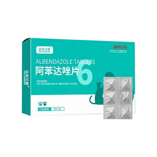 6 Capsules Pet Deworming Tablets For Dogs And Cats Internal Deworming