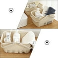 thumbnail image 3 of Milisten 1Pack Household Storage Basket Beige PP Material Rectangular Shape for Bathroom and Kitchen Use, 3 of 8