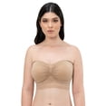 thumbnail image 1 of Paquete 6 Top Microfibra Strapless CON Encaje Adda Lingerie Unitalla 32 A 36 3 Negro 1 Beige 1 Palo DE Rosa 1 Blanco, 1 of 2