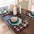 thumbnail image 6 of Placemats Set of 4 / 6, Red Hot Chili 1 Placemats for Dining Table Indoor/Outdoors Heat Resistant Washable Placemats 18" x 12", 6 of 8