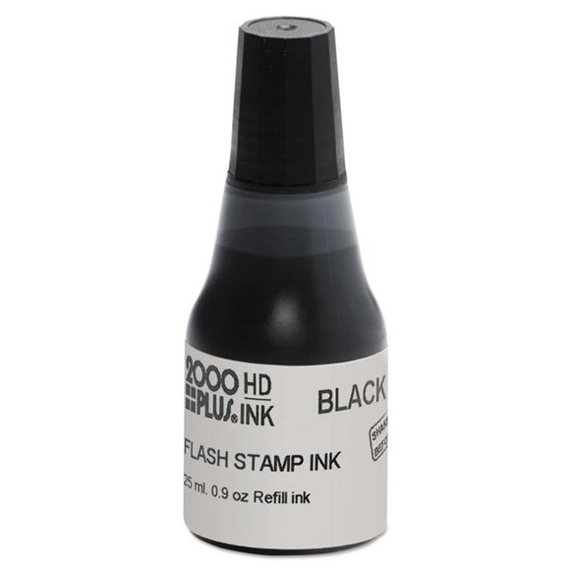 Consolidated Stamp COS033957 0.9 oz Pre-Ink High Definition Refill Ink, Black