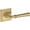 Lifetime Satin Brass, variant on Baldwin PVDUNCHR031 Dunsmoor Privacy Door Lever Set - Brass