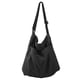 thumbnail image 1 of Bolso bandolera Hobo de lona NATINSA negro, 1 of 6