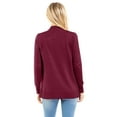 thumbnail image 7 of Made by Olivia Women's Open Front Long Sleeve Classic Knit Cardigan, 7 of 7