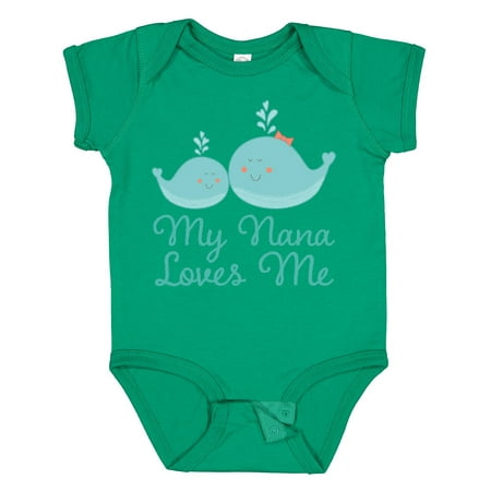 

Inktastic My Nana Loves Me Gift Baby Boy or Baby Girl Bodysuit