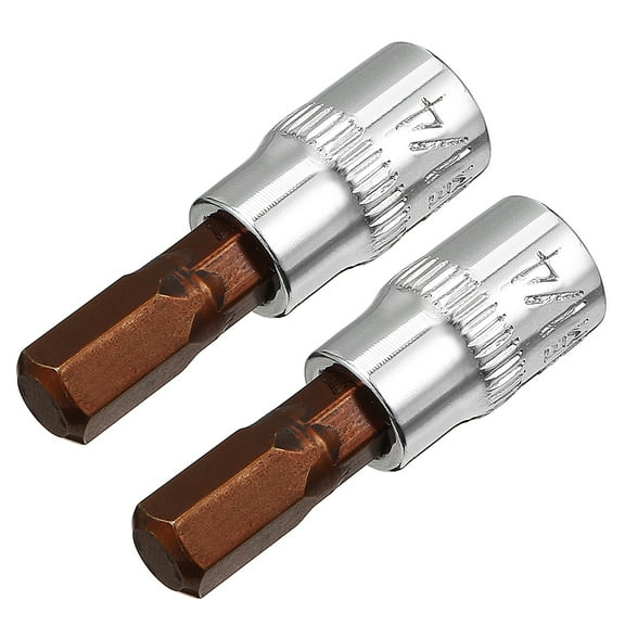 Tasharina 2 Pcs 1/4-Inch Drive 7mm Hex Bit Socket, S2 Steel