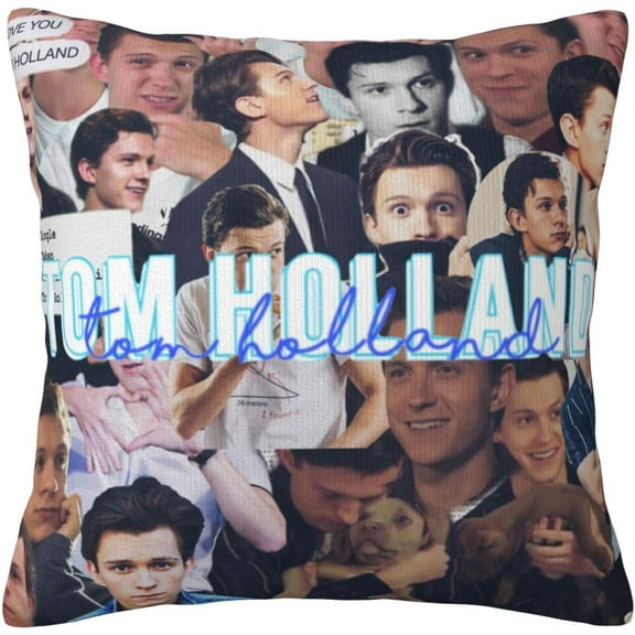 Tom Holland Pillow Covers 18 X 18 Inch Decorative Throw Cushion Cases Home for Furniture Bench Sofa