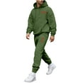 thumbnail image 2 of Ceisia Men's Loose Fit Heart Print Hooded Sweatshirt & Jogger Set - Warm Stretch Casual Two-Piece Tracksuit Gifts, 2 of 5