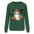 thumbnail image 4 of Halloween Ghost Print Sweatshirts Women Spooky Season Sweater Cute Bookish Shirt Fall Pullover Tops Workout/Party Fall Outfits & Winter Clothes, 4 of 6