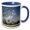 Blue/White, variant on 3drose, Usa, Tennessee. the Hermitage. Jacksons Tomb with Dogwood Trees., 11oz Magic Transforming Mug