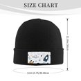 thumbnail image 3 of Junzan Cartoon Planets Mens Winter Hats Thick Knit Cuff Beanie Cap Beanie Hat, 3 of 8