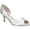 Ivory Crystal Satin, variant on Womens Contesa Satin Ankle D'Orsay Heels