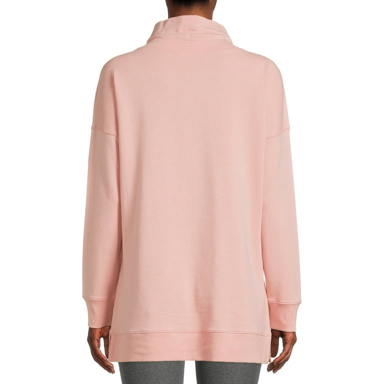 Cowl neck tunic sweatshirt sales
